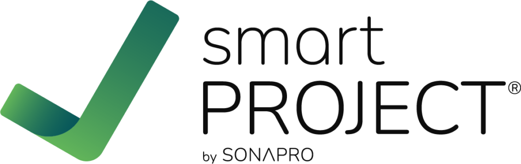 Schwarzes smartPROJECT Logo